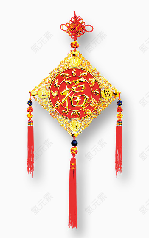 精美福字中国结挂件