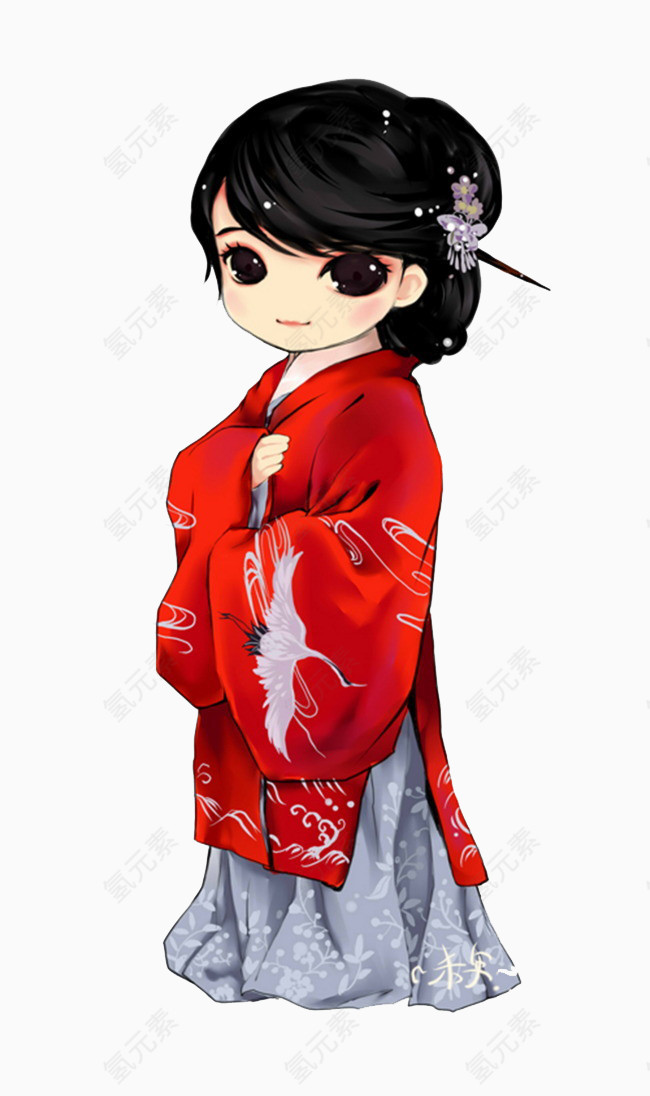 卡通古装造型元素