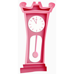 粉色钟表