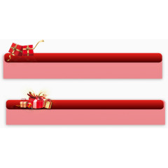 礼盒红色标签条