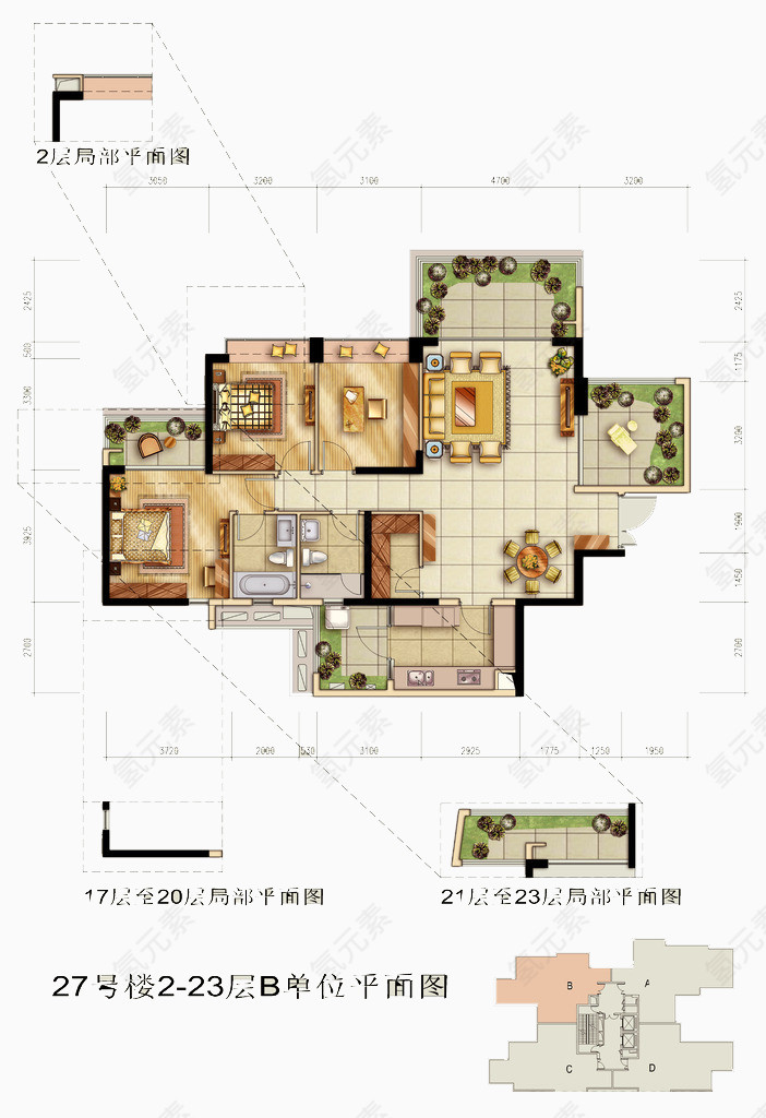 室内设计平面户型图