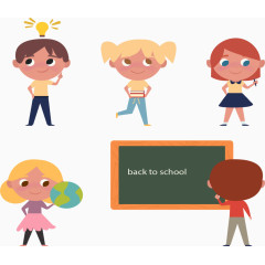 回归学校的孩子们