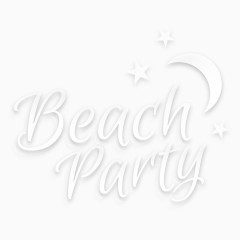 沙滩聚会英文素材