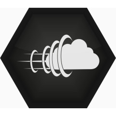 矢量白色云服务