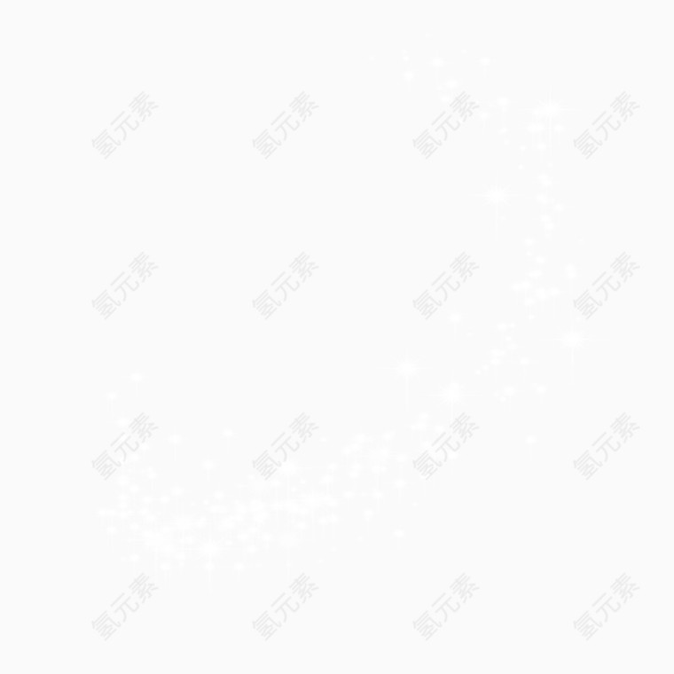 白色粒子效果装饰