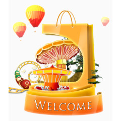 袋子里的商业  图片