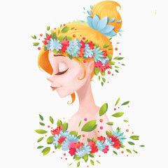 春天美丽的姑娘