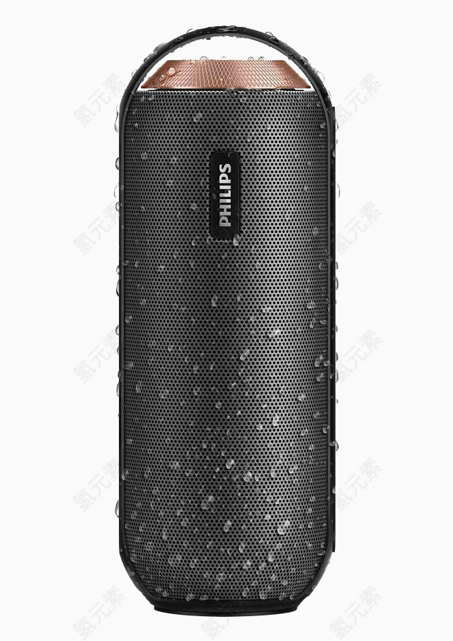 黑色飞利浦手提小音箱