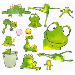 卡通青蛙集合