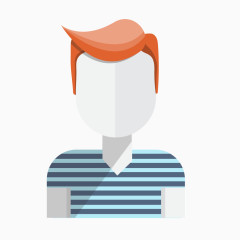 蓝色条纹男士头像