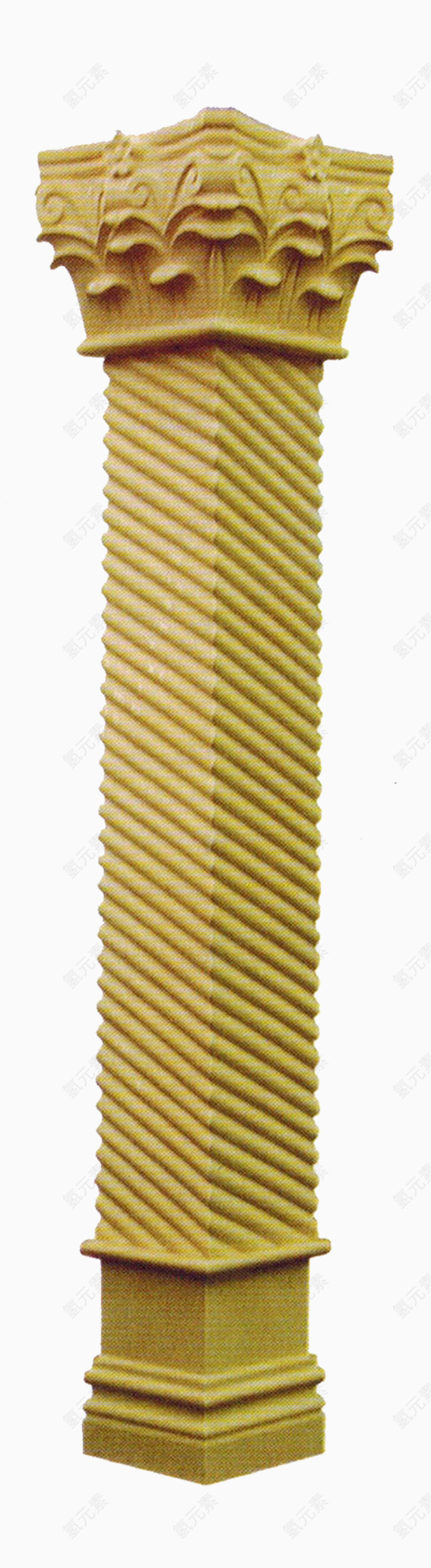 斜纹雕花罗马柱