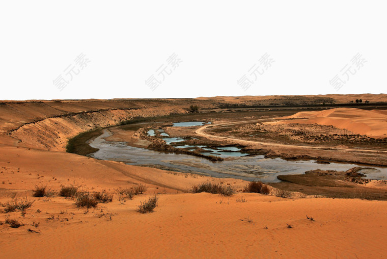 内蒙古库布齐沙漠风景图