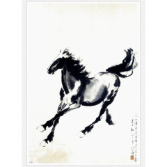 写意画马