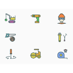 建筑工程卡通设计