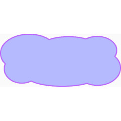 蓝色手绘文本框