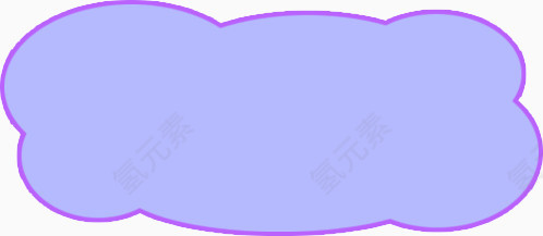 蓝色手绘文本框