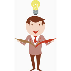 卡通商务人物元素