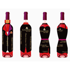 各种样式红酒瓶