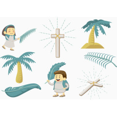 矢量图一起去朝圣