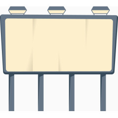 矢量手绘户外广告牌