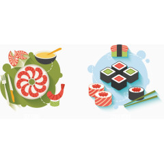 创意扁平化卡通素材