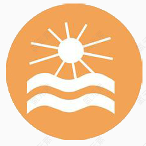 图标阳光水面