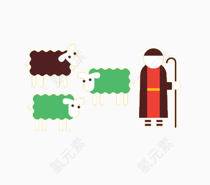 老奶奶和羊
