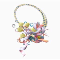 卡通圆形相框素材