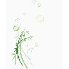 竹子 叶子 绿色 影子 水珠