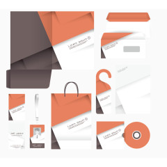 矢量企业办公用品VI设计