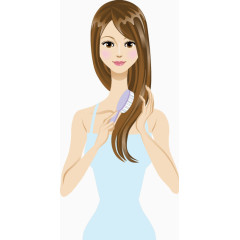 矢量美发美女