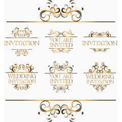 欧式花边邀请函封面