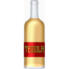 卡通啤酒酒瓶正面