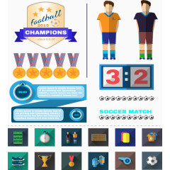 冠军争夺足球赛奖牌比分