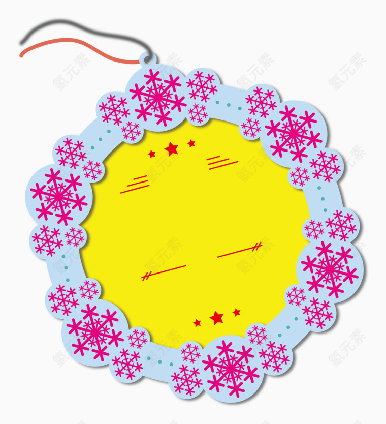 花边标签