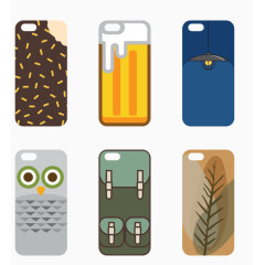 矢量图个性手机套