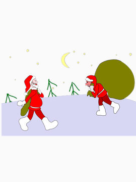圣诞老人矢量图