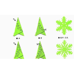 绿色雪花
