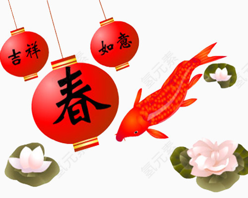 春节元素素材