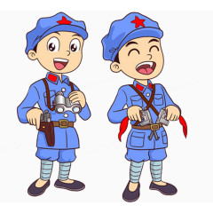 卡通军人图片