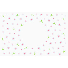 白色小清新樱花背景