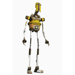 黄色复古机器人