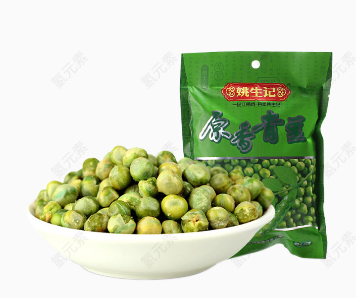 盘子里的原香青豆