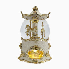 复古旋转木马水晶球