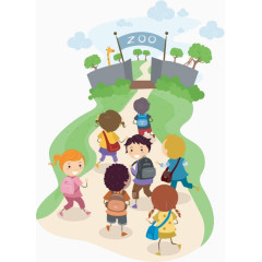 同学一起去动物园