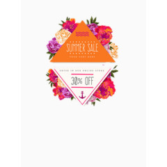 创意促销标签矢量图