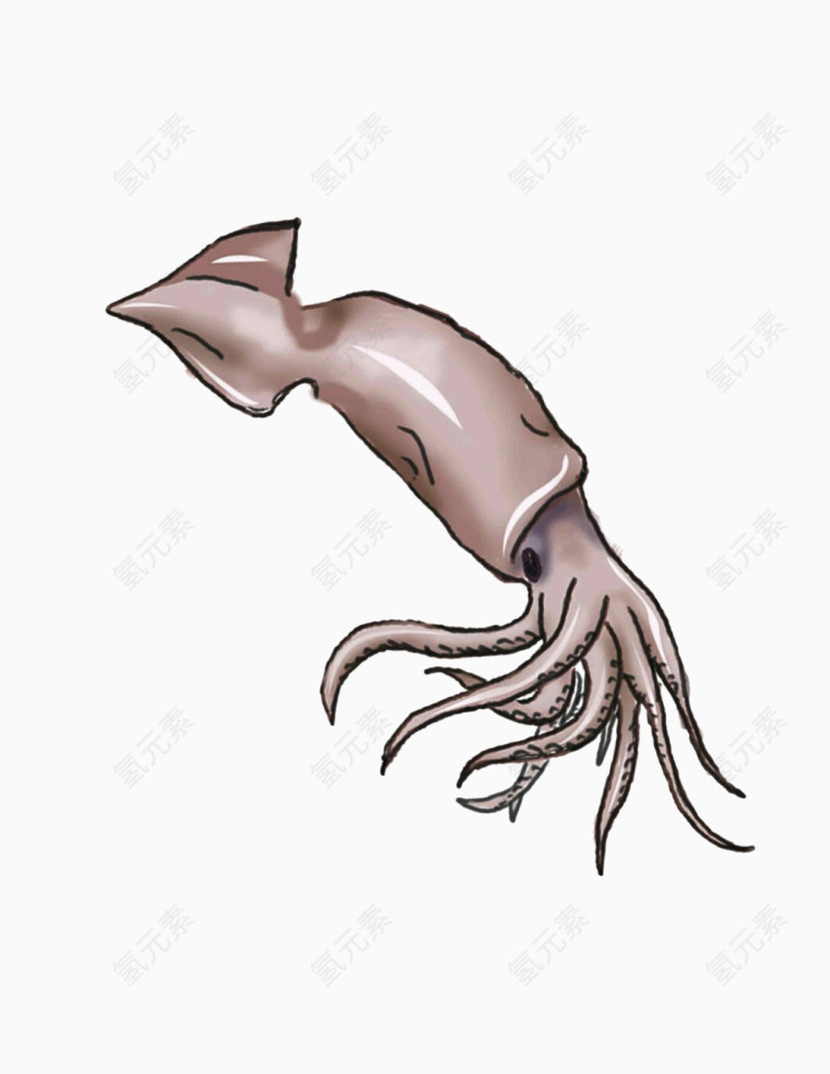 章鱼矢量图