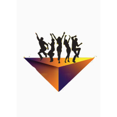 节日狂欢背景人物