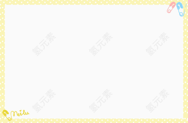 黄色斑点边框