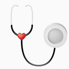 医院爱心听诊器